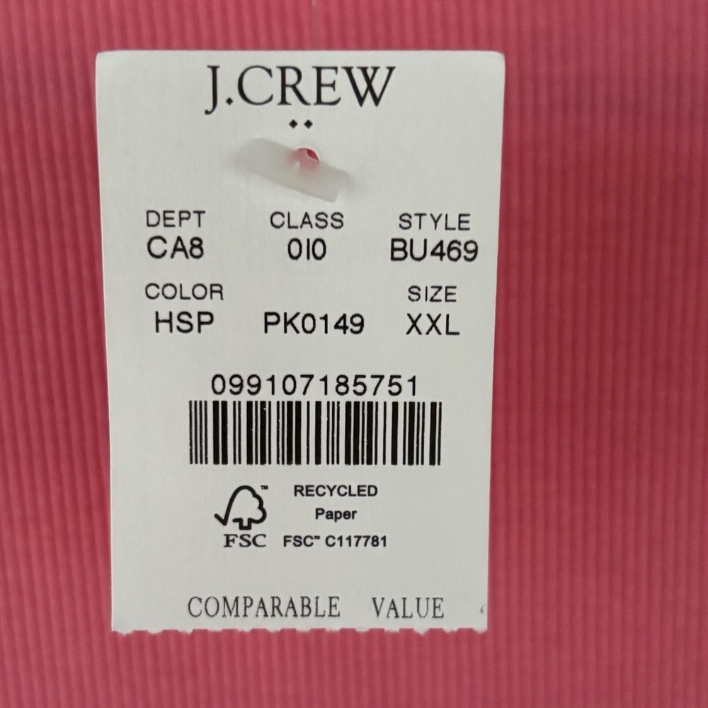 J. Crew Women’s XXL Pink Ribbed Mock Turtleneck Top Long Sleeve Stretch NWT - Picture 3 of 12